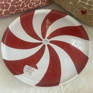 Sleigh Hill peppermint platter spinning Christmas Holiday decoration cakes donut